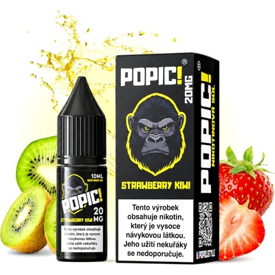 POPIČ! Salt Strawberry Kiwi 10 ml 10 mg
