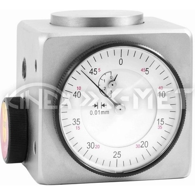 K-MET Регулатор на нулата с вграден индикаторен часовник K-MET 1155-20-050 - 0-3 mm, 0.01 mm (без магнит) (1155-20-050)