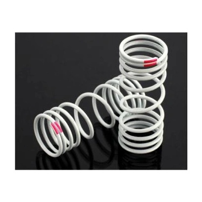 Traxxas пружина амортисьора предна прогресивна +10% розова (2)