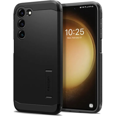 Spigen Tough Armor Case - хибриден кейс с най-висока степен на защита за Samsung Galaxy S23 (черен)