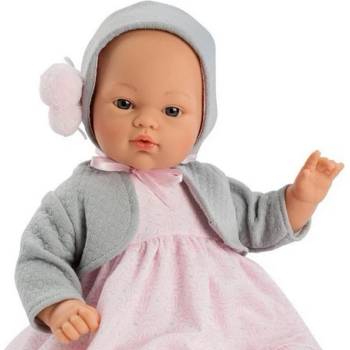Asi Dolls Кукла Asi Dolls - Бебе Коке, с розова рокля и сива жилетка (404310)