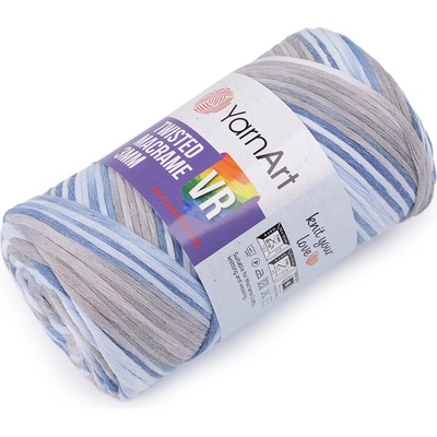 Prima-obchod Pletací příze Twisted Macrame 250 g rozčesávací, barva 7 (916) modrá světlá