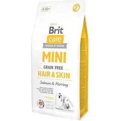Brit Care Mini Grain Free Hair & Skin за красива козина и здрава кожа, със сьомга и херинга 7 кг