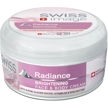 Swiss Image Body Care Radiance Brightening Face & Body Cream освежаващ крем за лице и тяло 200 мл