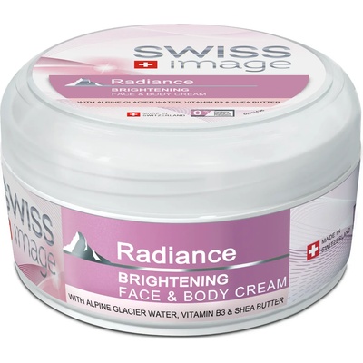 Swiss Image Body Care Radiance Brightening Face & Body Cream освежаващ крем за лице и тяло 200 мл