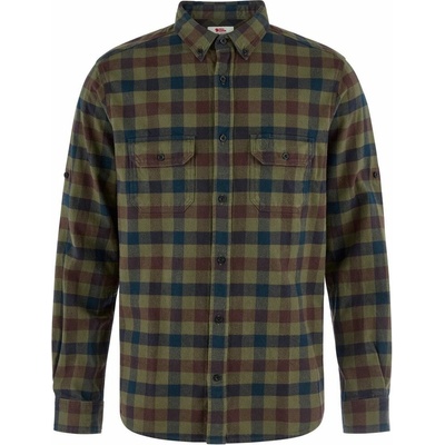 Fjällräven Skog Relaxed košel'a M laurel green-dark navy