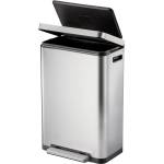 EKO-Europe Кош за отпадъци EKO X-CUBE с педал (45 л) - хром мат (EKO 936845 - Matt s/s)