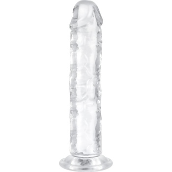 EasyToys - желиран вибратор - 16см (прозрачен)