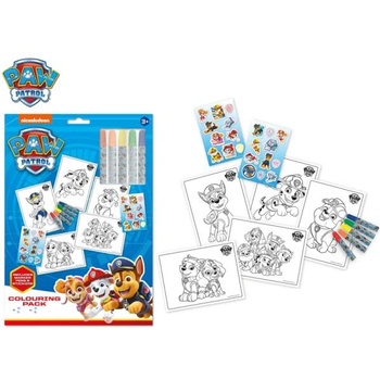 Mikro Пес Патрул - комплект за оцветяване с лепенки