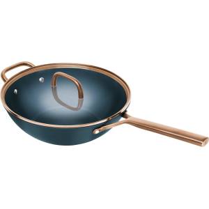 ZWILLING Уок MILANO 30 cm, с Капак за тенджера, син, керамика, Zwilling (ZW1035332)