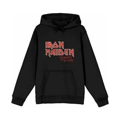 Iron Maiden mikina Number of the Beast Vintage Logo Faded Edge Album Čierna