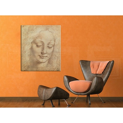 Obraz na plátně HLAVA ŽENY 3 - Leonardo Da Vinci REP176 - Leonardo Da Vinci REP176 - 70x60 cm