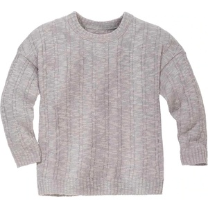 disana Детски пуловер disana Kids' Linen Jumper - Grau - размер 110/116 (EU) (704-4749-0215)