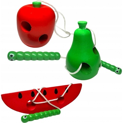 Viga Dřevěné provlékání Jablko – Zbozi.Blesk.cz