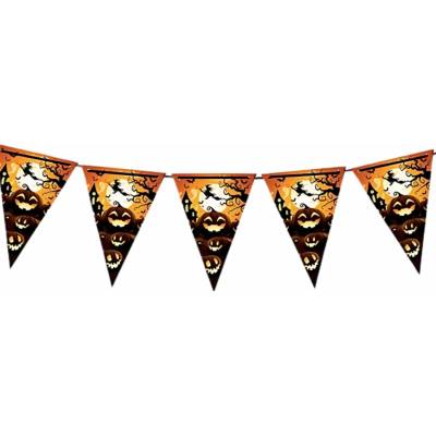 GUIRCA Girlanda Halloween strašidelná dýně, pumpkin, 600 cm – Zboží Dáma