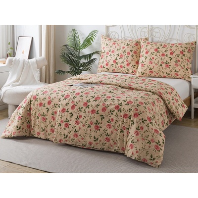 Xpose bavlna povlečení ZAHRADA RŮŽÍ na dvě lůžka 140x200 70x90 – Zboží Mobilmania