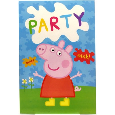 Prasátko Peppa pozvánky na party – Zboží Mobilmania