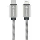 Forcell C238 USB-C na Lightning QC3.0 PD27W, 1m, stříbrný