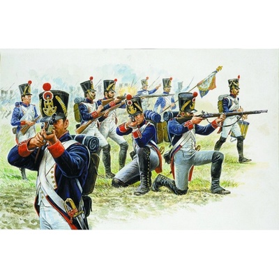 Italeri figurky francouzská pěchota napoleonské války Model Kit figurky 6002 1:72