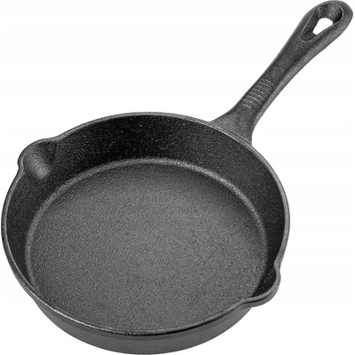 LITINOVÁ PÁNEV MALÁ 15 cm INDUKCE PLYN OHEŇ GRIL LITINOVÝ TALÍŘ ODOLNÁ
