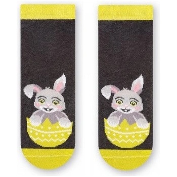 Dětské ponožky Velikonoční zajíček zelená