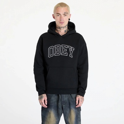 OBEY Collegiate Extra Heavy Hoodie II Black