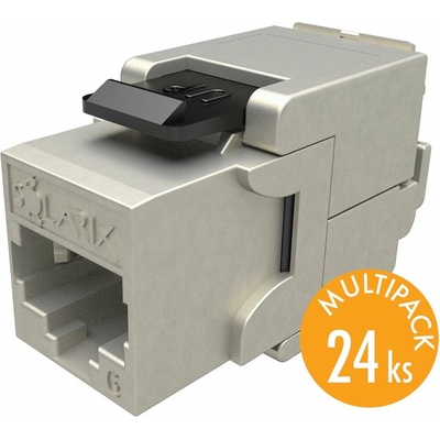 Solarix MULTIPACK 24 ks keystone CAT6 STP RJ45 samořezný SXKJ-6-STP-BK-SA 25286812 25286812