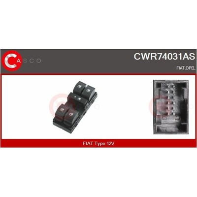 Spínač, zvedací zařízení oken CASCO CWR74031AS