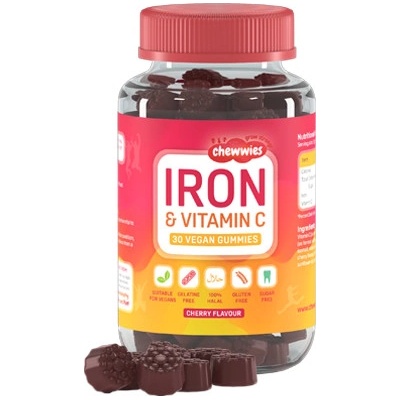 Life Extension Chewwies Iron & Vitamin C Třešeň 30 gummies