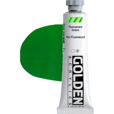 Golden Artist Colors Heavy Body АКРИЛНА боя Fluorescent Green 59 ml 1 бр (0004620-2)