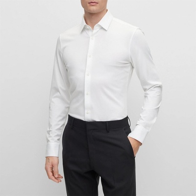 HUGO BOSS Hank Kent Slim Fit Shirt - White