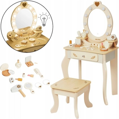 Milly Mally Toaletní stolek lly z přírodního dřeva