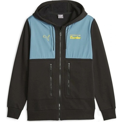 PORSCHE mikina PUMA LEGACY Hooded black/blue – Zboží Dáma