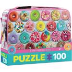 EUROGRAPHICS - Puzzle Lunch Bag With Puzzle Donuts - 100 piese
