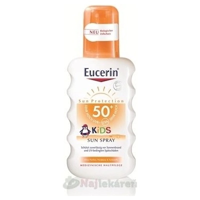 Eucerin Sun Sensitive Protect detský spray na opaľovanie SPF50 200 ml