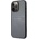 GUESS Saffiano PU Leather Hard Case - дизайнерски кожен кейс за iPhone 13 Pro Max (сив)