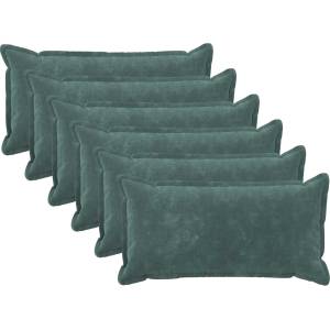 vidaXL Калъфка за възглавница 6 pcs HOUTEN Морско синьо 40 x 80 cm (918263)