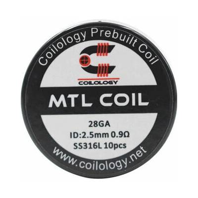 Coilology Předmotané spirálky MTL Series - MTL SS316L 0,9ohm 10ks