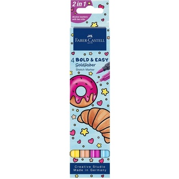 Faber-Castell Маркер Goldfaber Sketch, Bold Easy II, 4 броя (1010160477)
