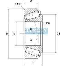 Timken 33112 kuželíkové ložisko