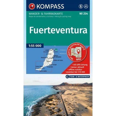 Fuerteventura, turistická mapa (Komapss, 240) - turistická mapa