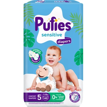 pufies Бебешки пелени Pufies Sensitive размер 5 - 46 броя