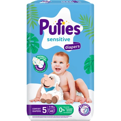 pufies Бебешки пелени Pufies Sensitive размер 5 - 46 броя