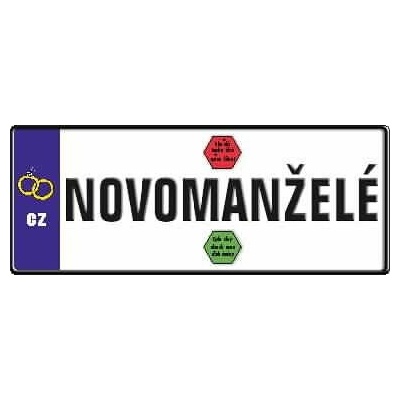 ALBI Přání M - SPZ novomanželé