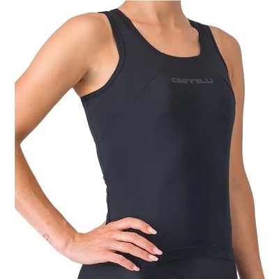 Castelli Дамски потник за колоездене Castelli Women's Sole Top Cycling singlet - Black - размер XS (156-2385-0111)