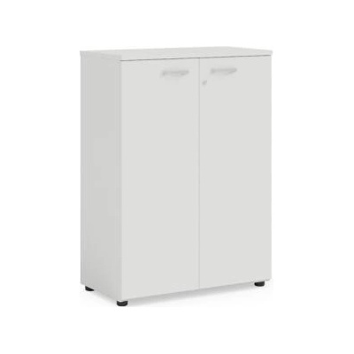 Economy Policová skriňa BASIC, so zámkom, 80x40x111,7cm, biela