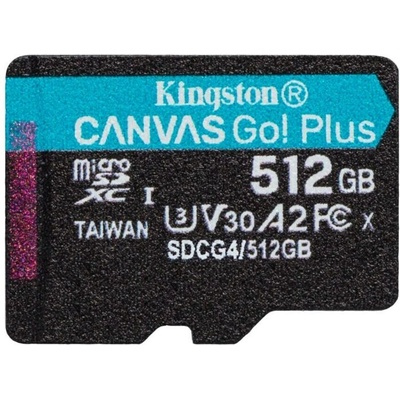 Kingston Canvas Go Plus A2 Micro SDXC 512GB SDCG4/512GB