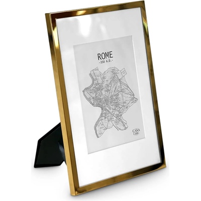 Casa Chic Berwick, рамка за картини, правоъгълна, снимки DIN A4, паспарту, стъкло (EL-A4-GLD) (EL-A4-GLD)