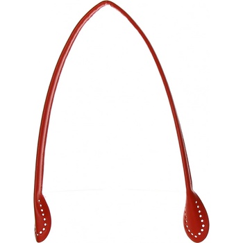 Ucha na tašky červená z EKO kůže 60cm, 2ks
