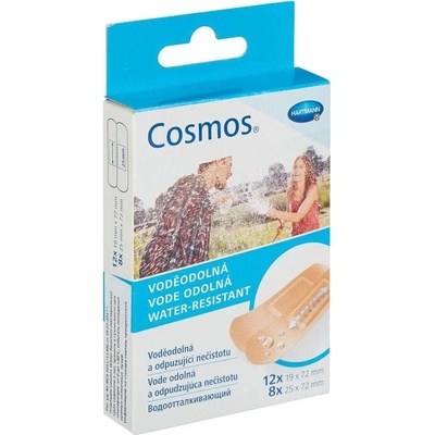 Cosmos vodeodolná náplasť 19 x 72 mm 12 ks ,25 x 72 mm 8 ks